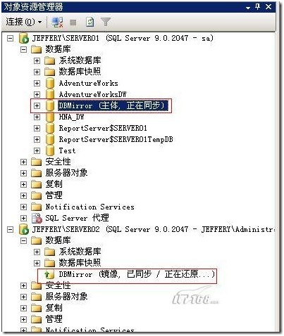 SQL SERVER 2005镜像配置（包含见证服务器）